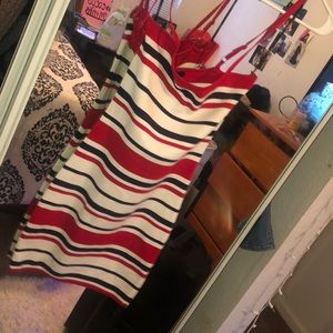 Body Con Stripped Dress